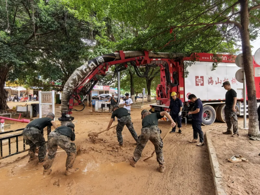 风雨同舟，海山机械与家乡共筑希望